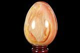 Polished Polychrome Jasper Egg - Madagascar #118689-1
